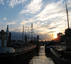 Tower bridge sunset
